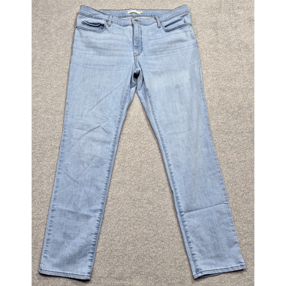 Levi's 312 Shaping Slim Skinny Jeans Women's 34x32 Light Wash Stretch Denim